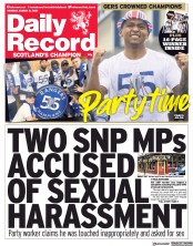 Daily Record (UK) Newspaper Front Page for 8 March 2021