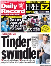 Daily Record (UK) Newspaper Front Page for 8 April 2022