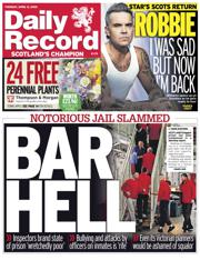 Daily Record front page for 8 April 2025