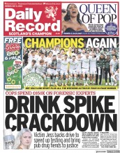 Daily Record (UK) Newspaper Front Page for 8 May 2023