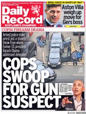 Daily Record (UK) Newspaper Front Page for 9 November 2021