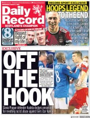 Daily Record (UK) Newspaper Front Page for 9 March 2022