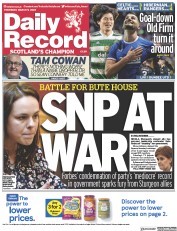 Daily Record (UK) Newspaper Front Page for 9 March 2023