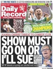 Daily Record (UK) Newspaper Front Page for 9 May 2023