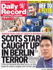 Daily Record (UK) Newspaper Front Page for 9 June 2022