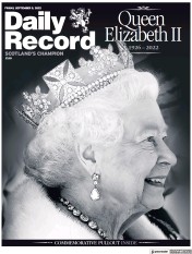 Daily Record (UK) Newspaper Front Page for 9 September 2022