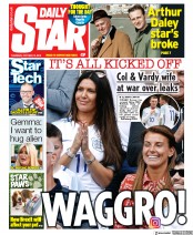 Daily Star (UK) Newspaper Front Page for 10 October 2019