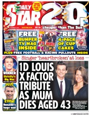 Daily Star (UK) Newspaper Front Page for 10 December 2016