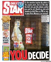 Daily Star (UK) Newspaper Front Page for 10 February 2021