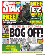 Daily Star (UK) Newspaper Front Page for 10 March 2020