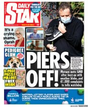 Daily Star (UK) Newspaper Front Page for 10 March 2021