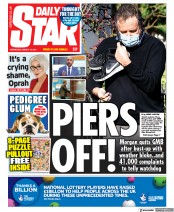 Daily Star (UK) Newspaper Front Page for 10 March 2021