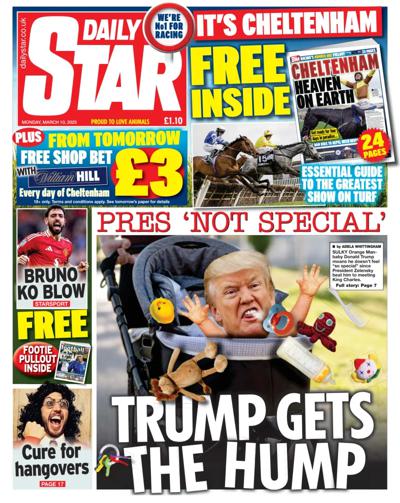Daily Star Newspaper Front Page (UK) for 10 March 2025