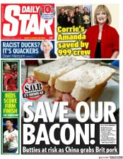 Daily Star (UK) Newspaper Front Page for 10 April 2019