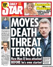 Daily Star Newspaper Front Page (UK) for 10 May 2013