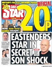 Daily Star (UK) Newspaper Front Page for 10 May 2016