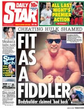 Daily Star (UK) Newspaper Front Page for 10 May 2018