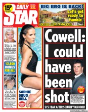 Daily Star (UK) Newspaper Front Page for 10 June 2013