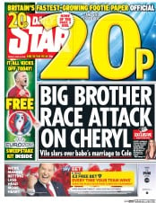Daily Star (UK) Newspaper Front Page for 10 June 2016