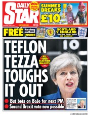 Daily Star (UK) Newspaper Front Page for 10 June 2017