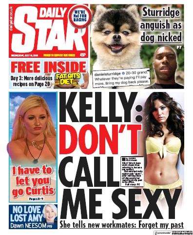 Daily Star Newspaper Front Page (UK) for 10 July 2019