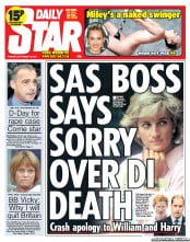 Daily Star Newspaper Front Page (UK) for 10 September 2013