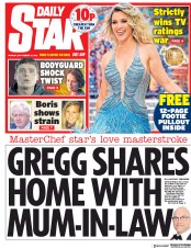 Daily Star (UK) Newspaper Front Page for 10 September 2018