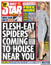 Daily Star (UK) Newspaper Front Page for 11 October 2013