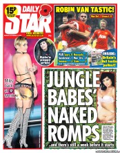Daily Star (UK) Newspaper Front Page for 11 November 2013
