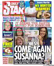 Daily Star (UK) Newspaper Front Page for 11 November 2020