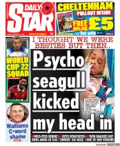 Daily Star front page for 11 November 2022