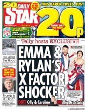 Daily Star (UK) Newspaper Front Page for 11 December 2015