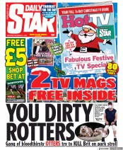 Daily Star (UK) Newspaper Front Page for 11 December 2021
