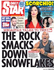 Daily Star (UK) Newspaper Front Page for 11 January 2019