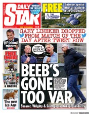 Daily Star (UK) Newspaper Front Page for 11 March 2023