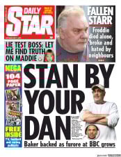 Daily Star (UK) Newspaper Front Page for 11 May 2019