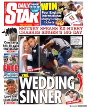 Daily Star (UK) Newspaper Front Page for 11 June 2022