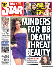 Daily Star (UK) Newspaper Front Page for 11 July 2013