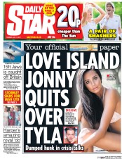 Daily Star (UK) Newspaper Front Page for 11 July 2017