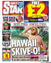 Daily Star (UK) Newspaper Front Page for 11 July 2022