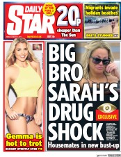 Daily Star (UK) Newspaper Front Page for 11 August 2017