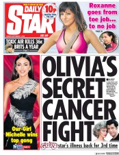 Daily Star (UK) Newspaper Front Page for 11 September 2018