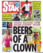 Daily Star (UK) Newspaper Front Page for 12 October 2020