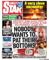Daily Star (UK) Newspaper Front Page for 12 October 2021