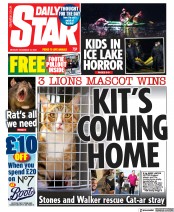 Daily Star (UK) Newspaper Front Page for 12 December 2022