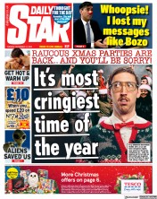 Daily Star front page for 12 December 2023