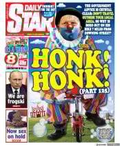 Daily Star (UK) Newspaper Front Page for 12 January 2021