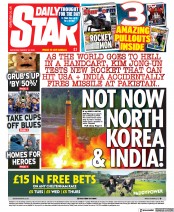 Daily Star (UK) Newspaper Front Page for 12 March 2022