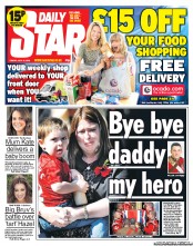 Daily Star (UK) Newspaper Front Page for 12 July 2013