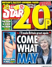 Daily Star (UK) Newspaper Front Page for 12 July 2016
